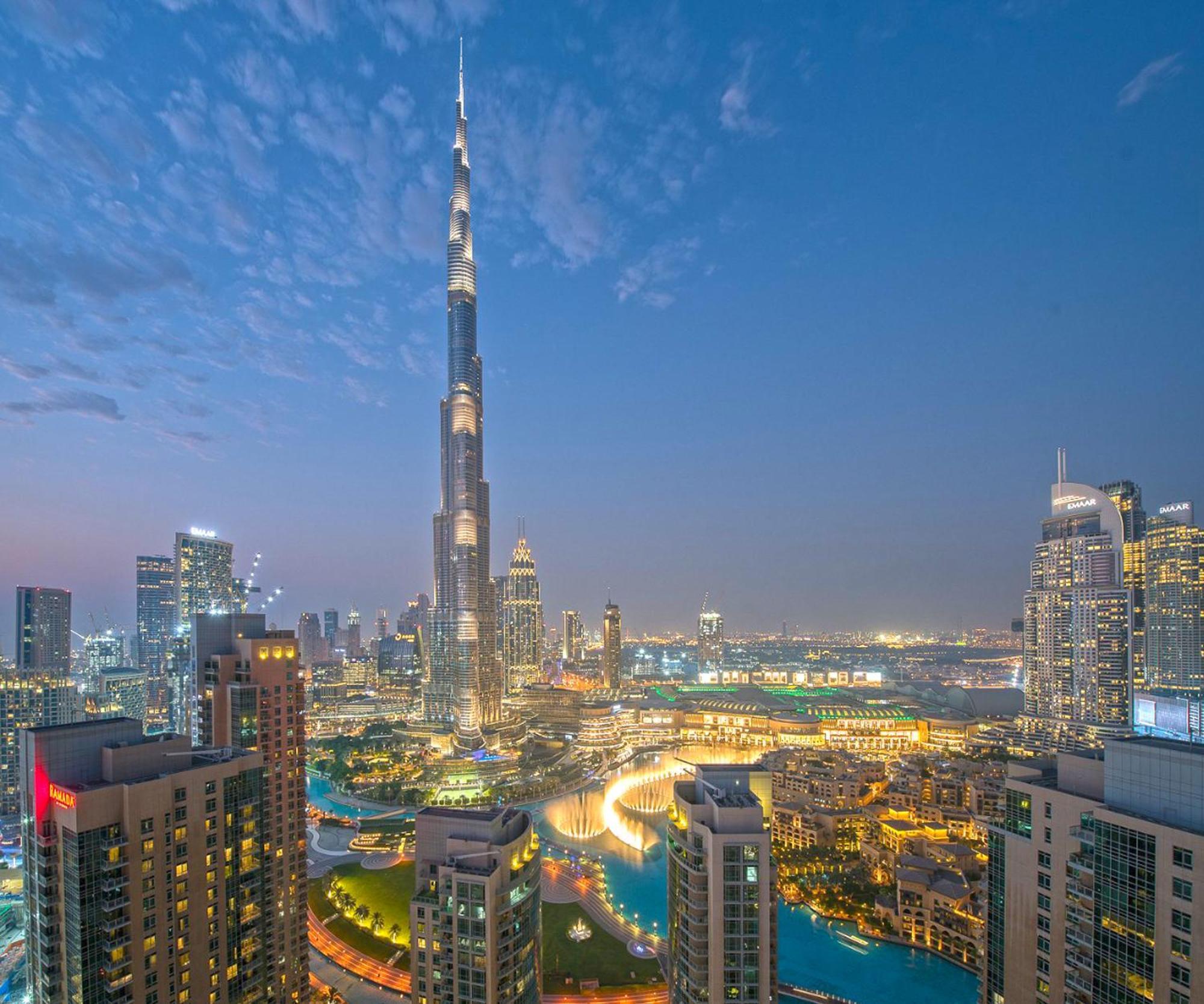 דובאי Spectacular Burj Khalifa View 2Br 29 Boulevard Tower 2 מראה חיצוני תמונה