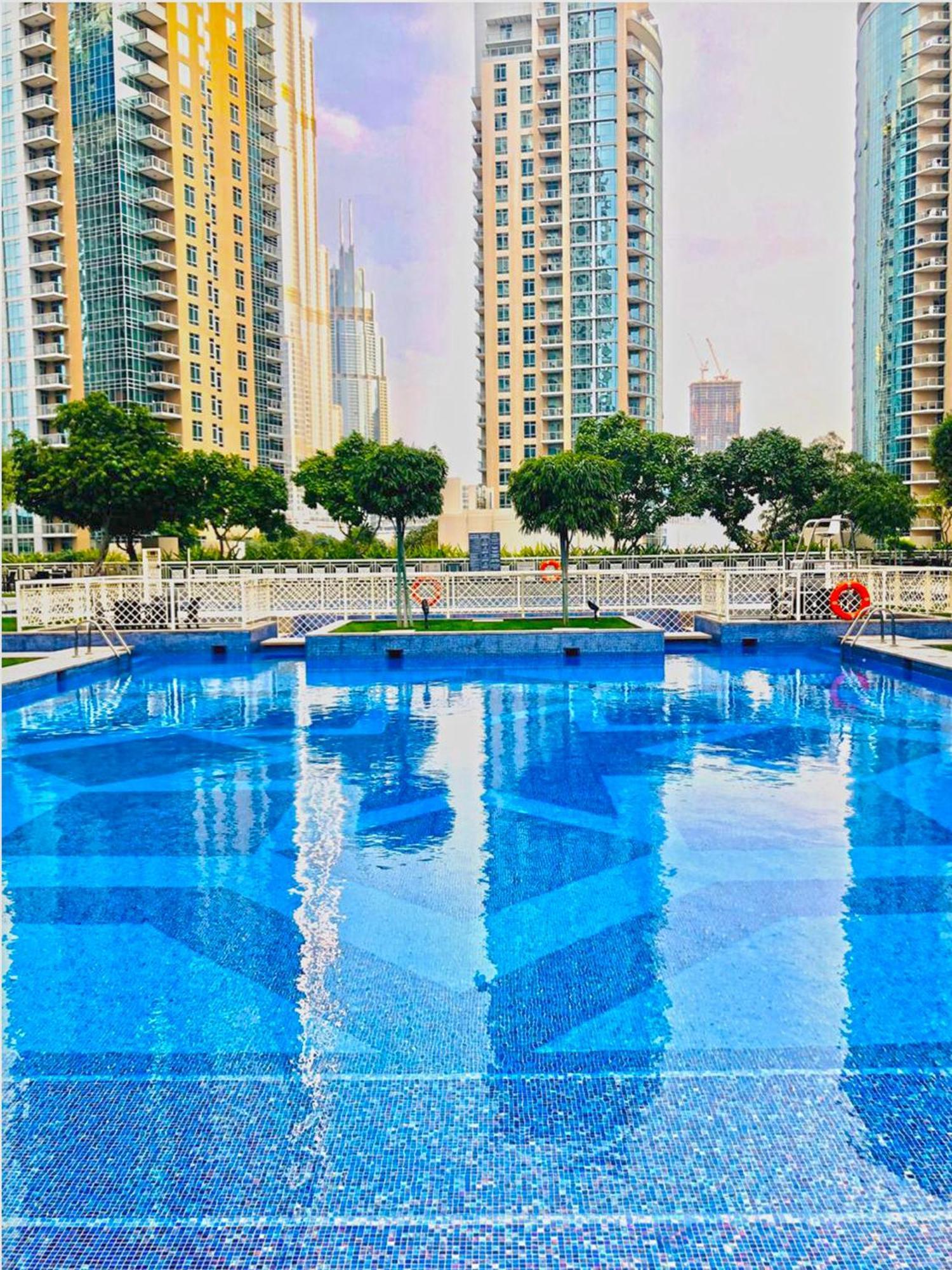דובאי Spectacular Burj Khalifa View 2Br 29 Boulevard Tower 2 מראה חיצוני תמונה